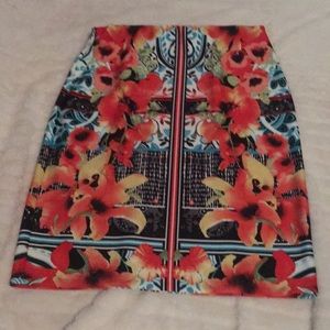 Cute floral pencil skirt